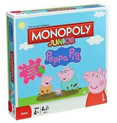 MONOPOLY JUNIOR Świnka Peppa Pig POLSKA WERSJA! GD