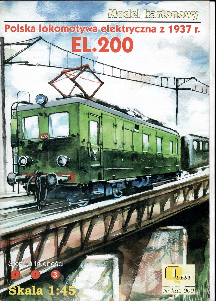 Polska Lokomotywa elektryczna EL 200 z 1937 r.