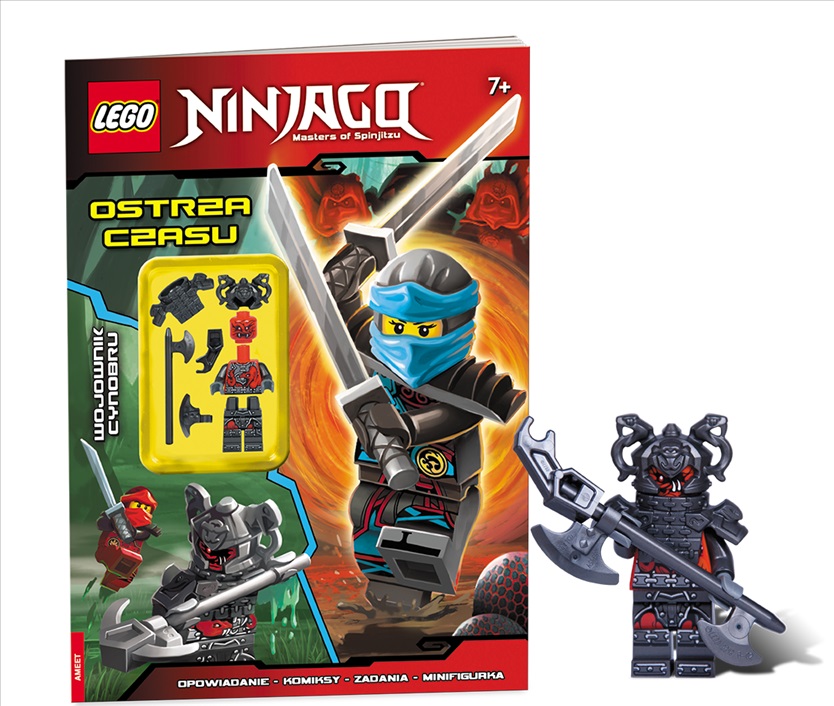 lego ninjago komiks ostrza czasu wojownik Cynobru