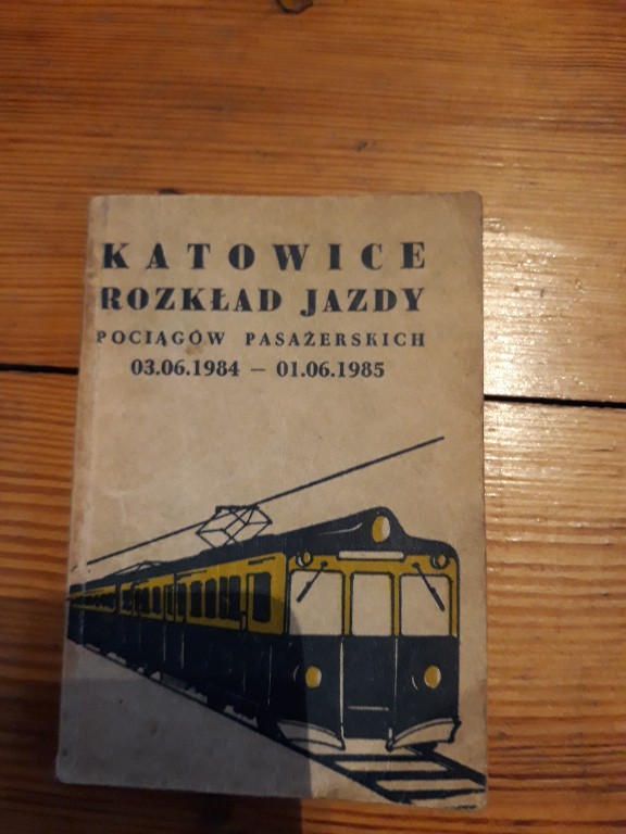 PKP rozkład jazdy Katowice 1984-85