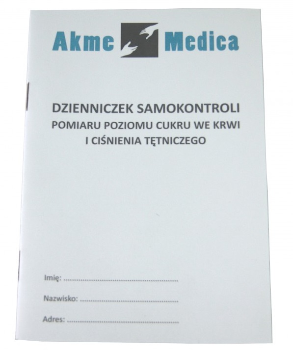 Dzienniczek samokontroli pomiaru cukru A-5