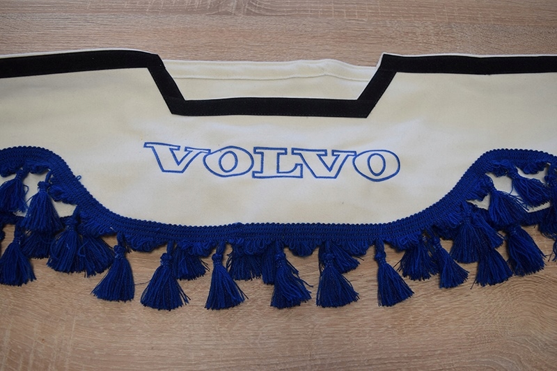 Poprzeczka falbana VOLVO do kabiny TIR kremowa