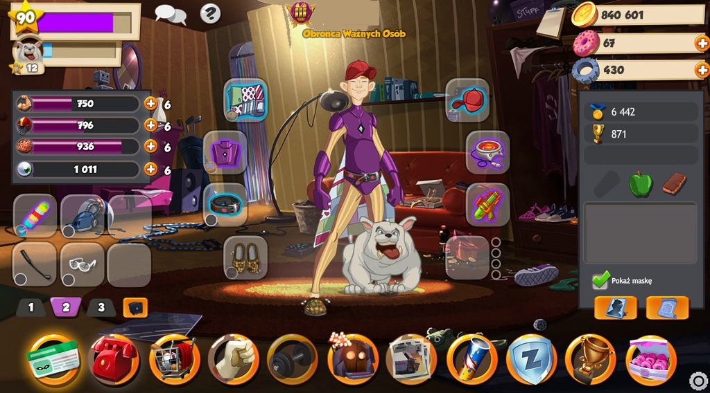 konto HERO ZERO PL20 - 90 lvl + druzyna 40% rozw!