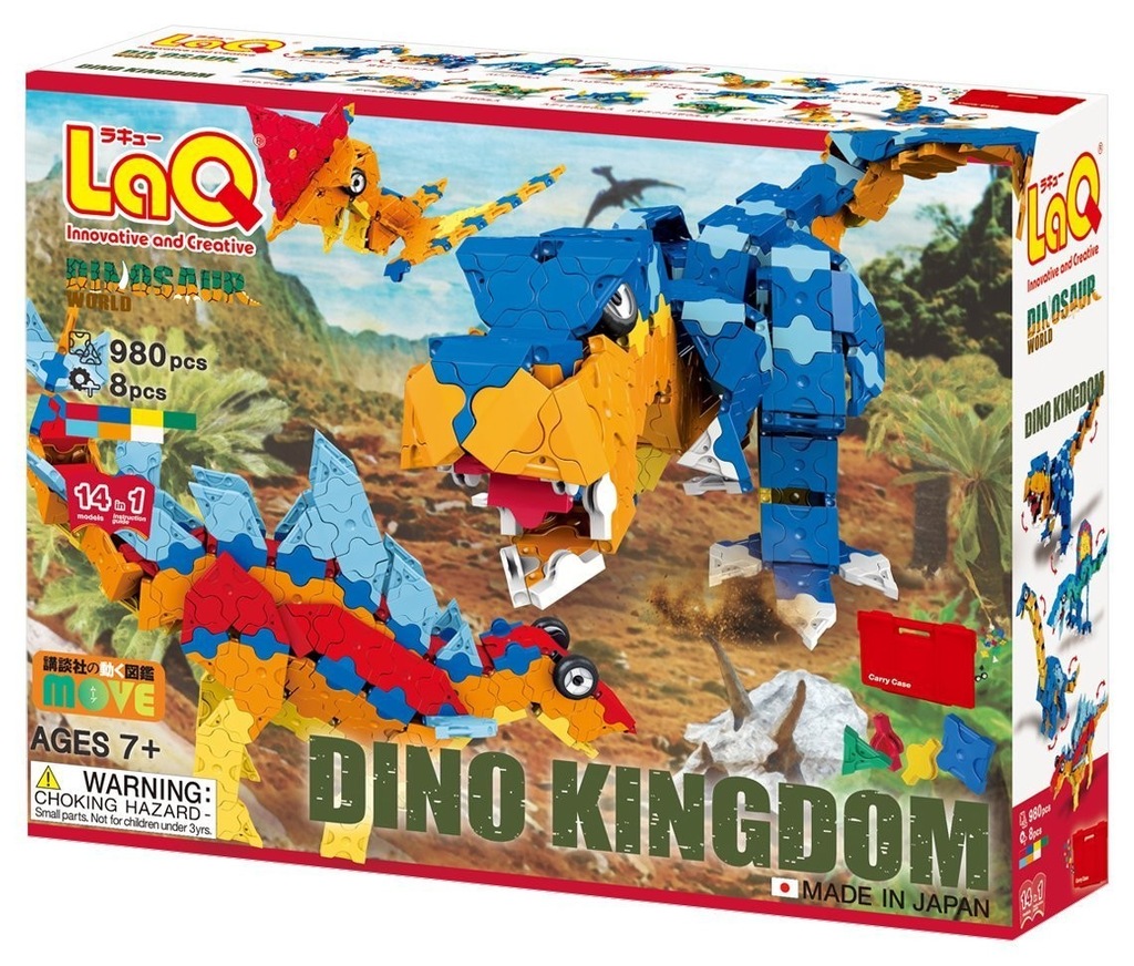 Japońskie klocki LaQ Dinosaur World Dino DINOZAURY