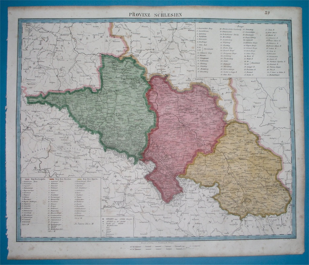 MAPA ŚLĄSK KATOWICE WROCŁAW OPOLE GLIWICE GŁOGÓW