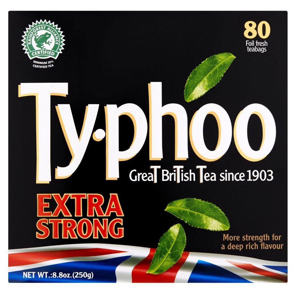 Typhoo Extra Strong Herbata Czarna 80 Bardzo Mocna
