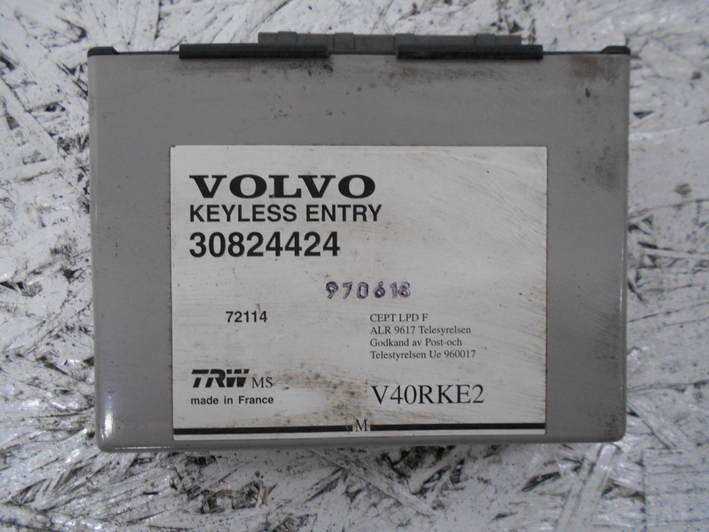 KEYLESS ENTRY 30824424 VOLVO V40 7181339550 oficjalne archiwum Allegro