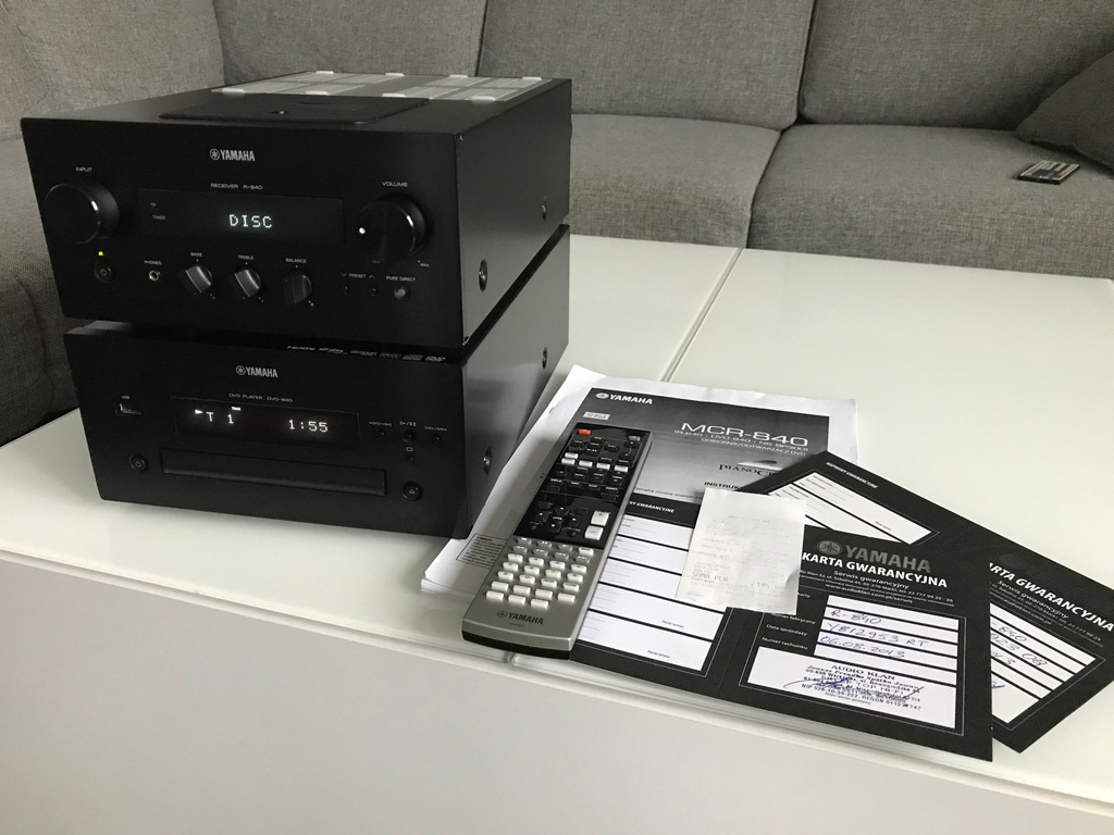 Yamaha PianoCraft MCR-840 (R-840 + DVD-840) pilot