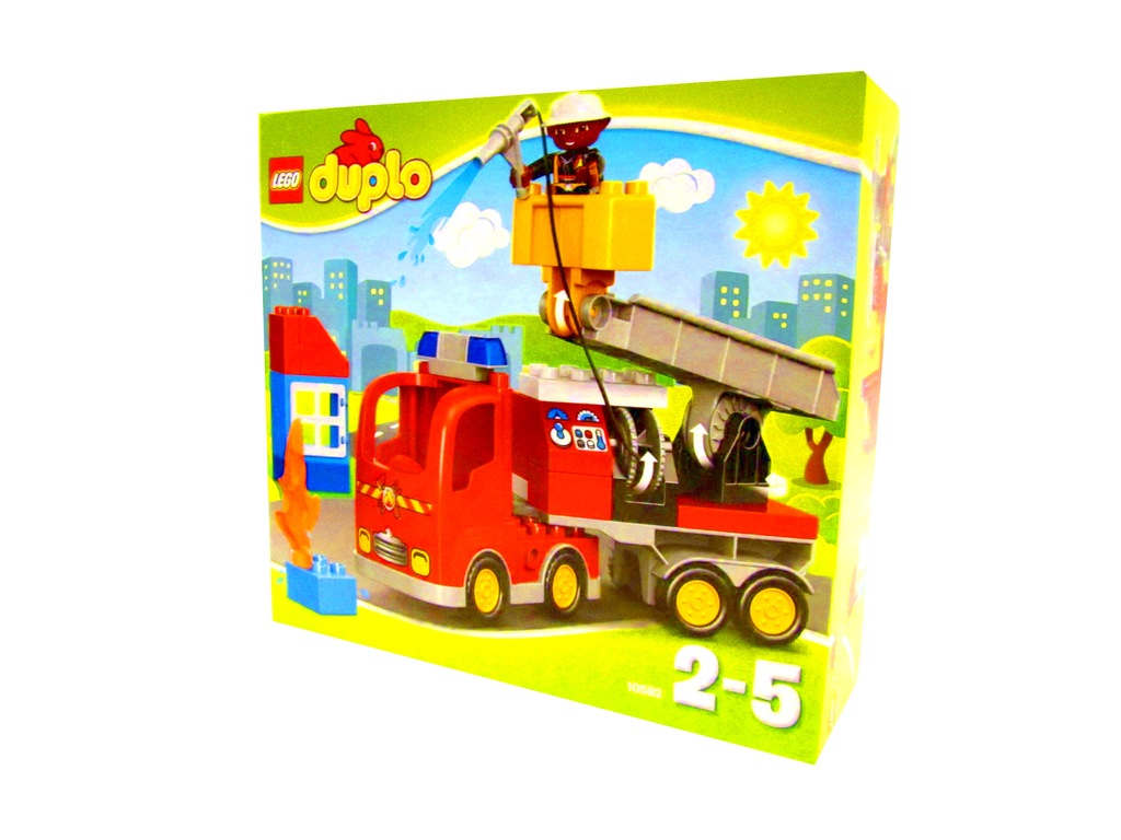 KLOCKI LEGO DUPLO auto STRAŻ POŻARNA wóz strażacki