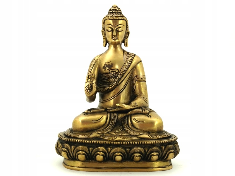 MOSIĘŻNA FIGURKA BUDDA BUDDHA VITARKA MUDRA 20 CM