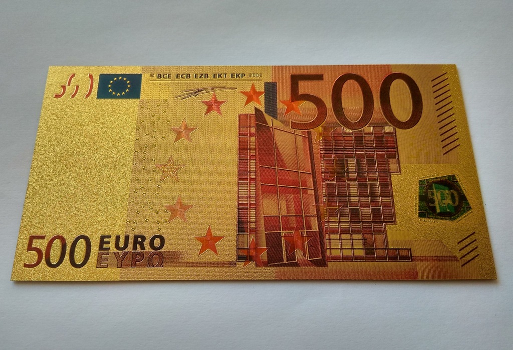 500 EURO - Au plated kolor