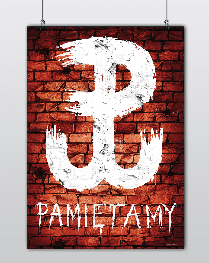 Polska Walcząca PAMIĘTAMY 1944 A1 Plakat SURGE 44