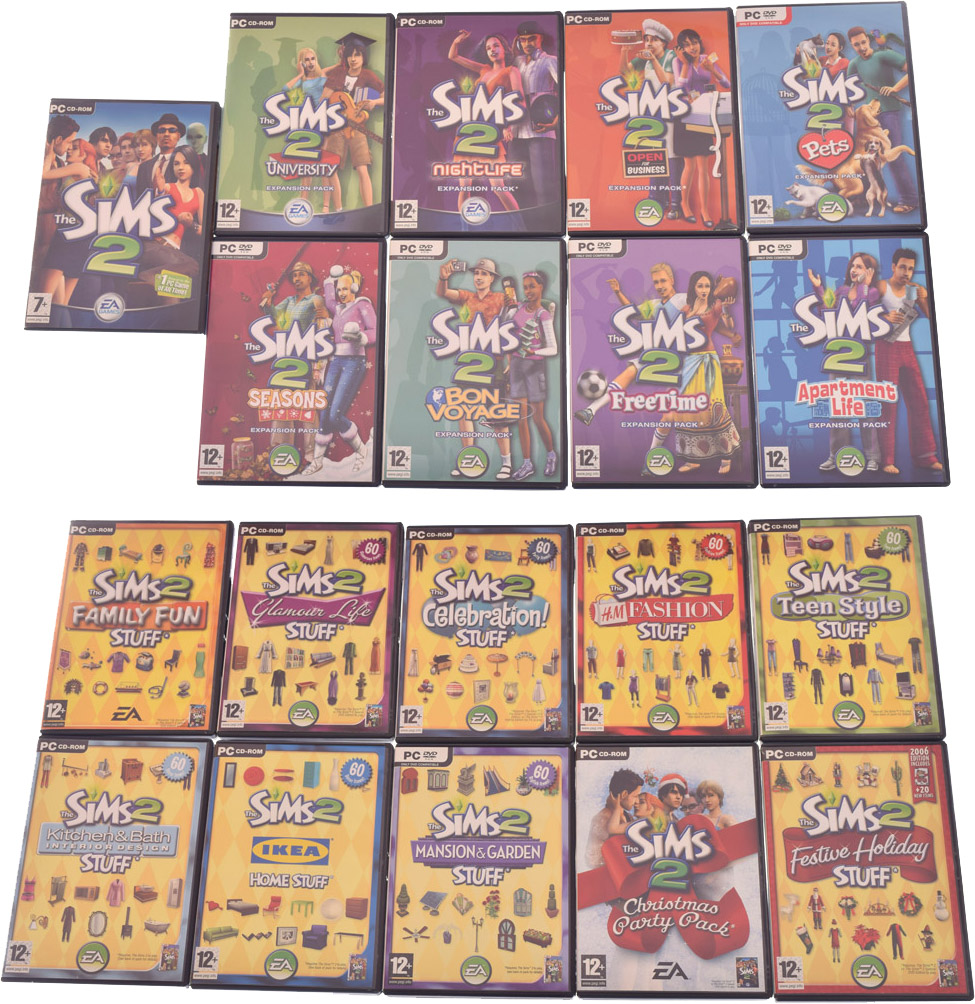 THE SIMS 2 PODSTAWA + WSZYSTKIE DODATKI NAPISY PL