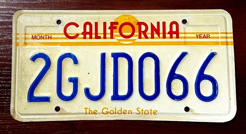 California - tablica rejestracyjna USA