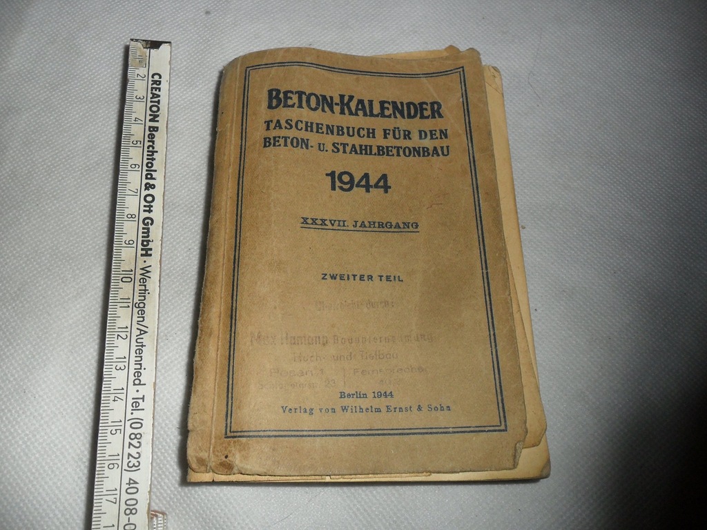 KALENDARZ 1944 ROK -SCHODY-MOSTY