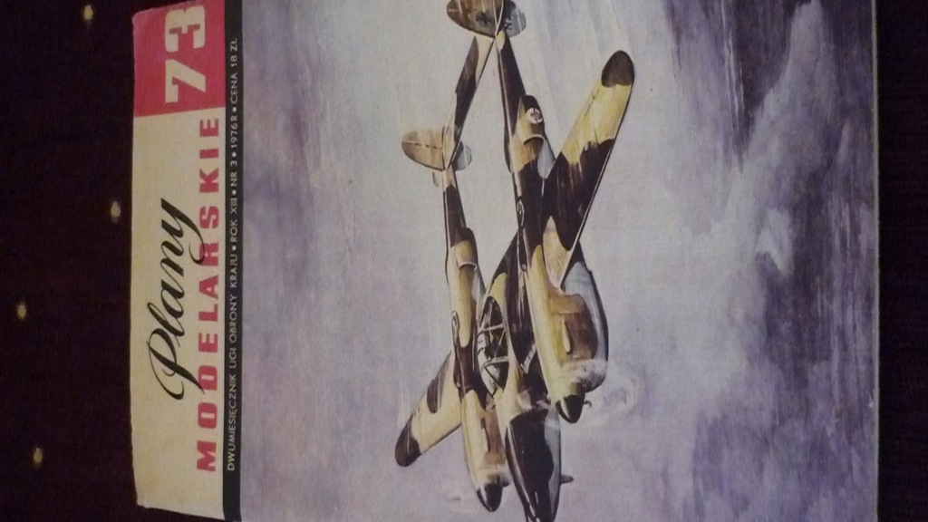 PLANY MODELARSKIE NR 73 LOCKHEED P-38 LIGHTNING