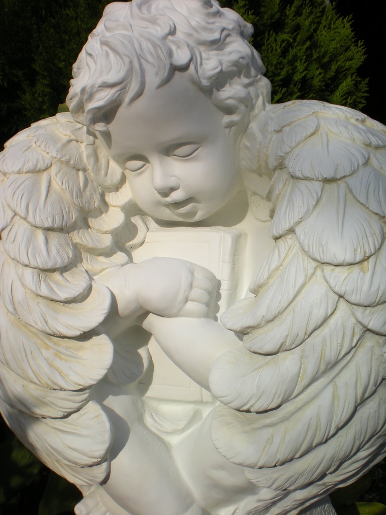 R108 / Duża Figura ANIOŁ PUTTO HERUBIN 57 cm