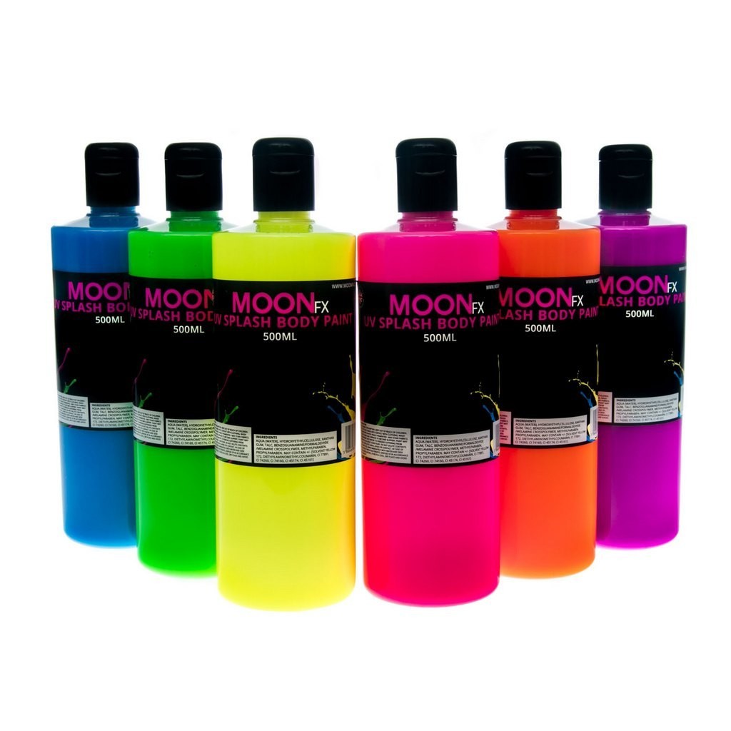 Farby do ciała 7x0,5L Neon UV Splash Body Paint FX