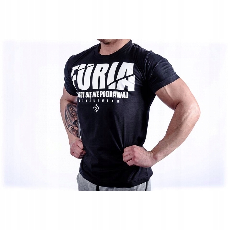 Koszulka T Shirt Furia Na Silownie Trening R Xl 7563851758 Oficjalne Archiwum Allegro