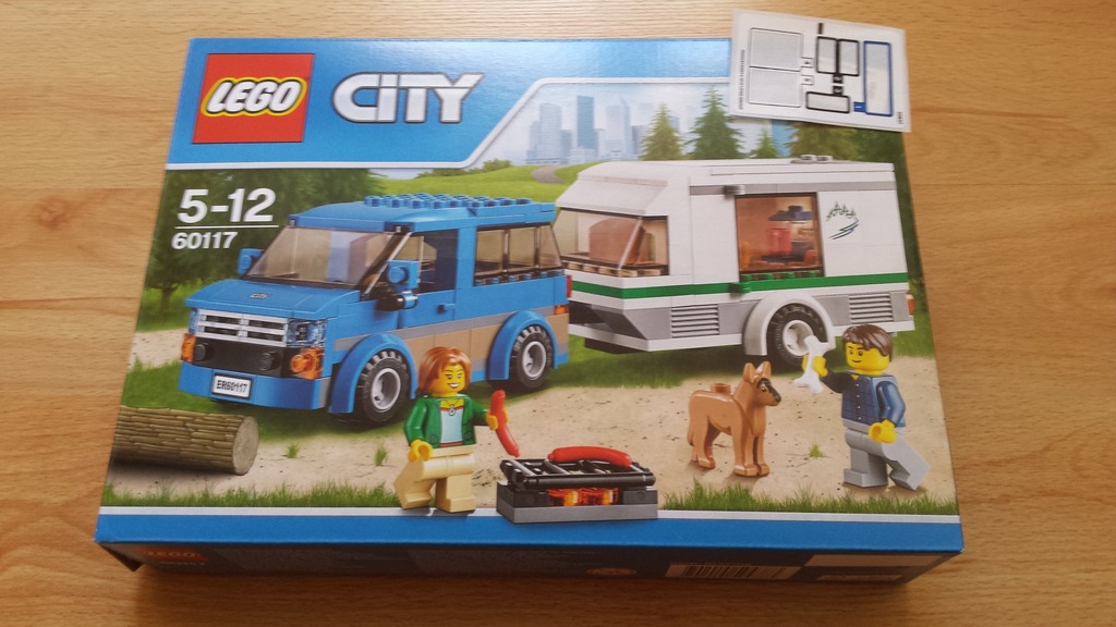 Klocki Lego City 60117 Van z przyczepą kempingową