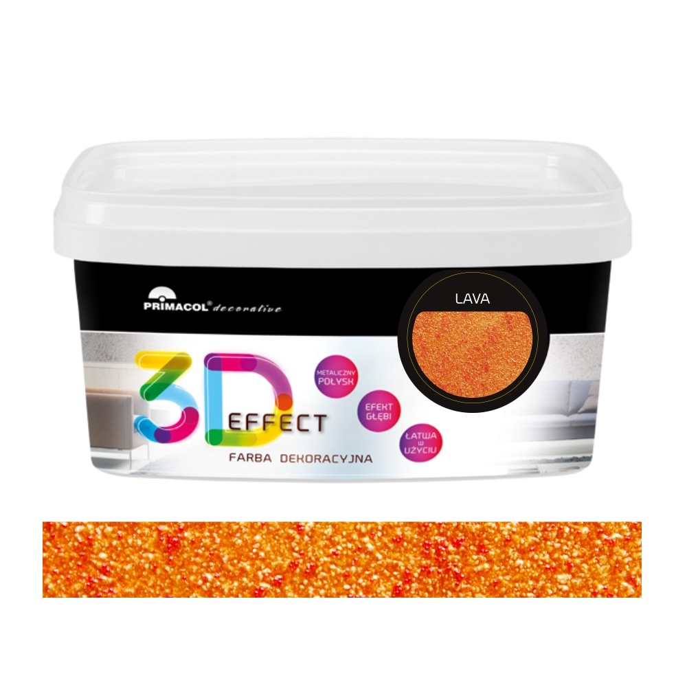 Farba strukturalna 3D Effect  LAVA 1L HIT!