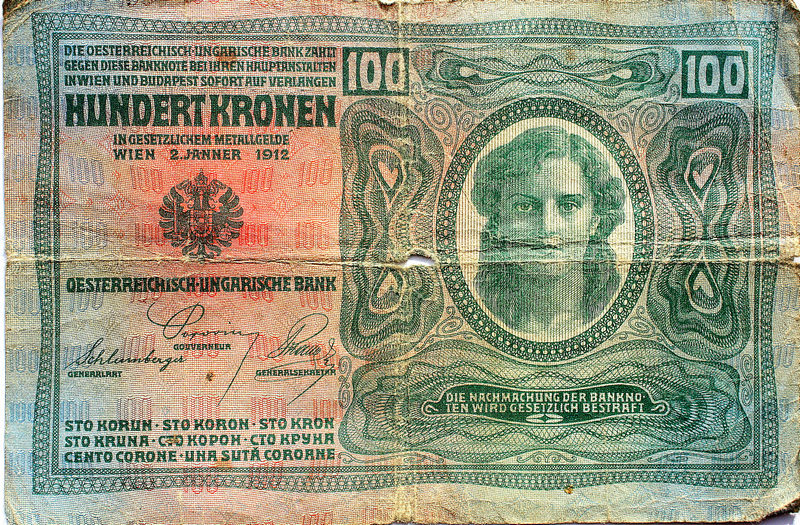BANKNOT 100 KORON  Austro-Węgry  1912 r  A15
