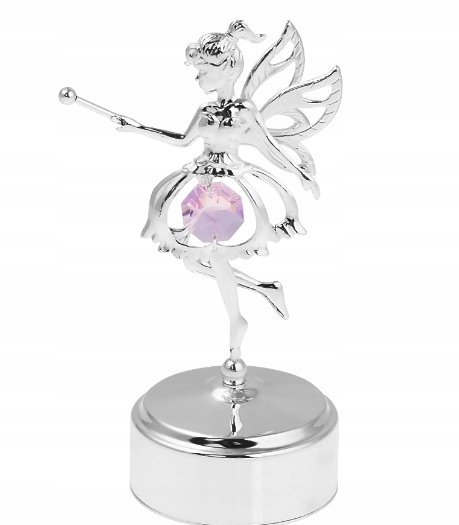 Pozytywka Elf Swarovski na Chrzest Roczek GRAWER