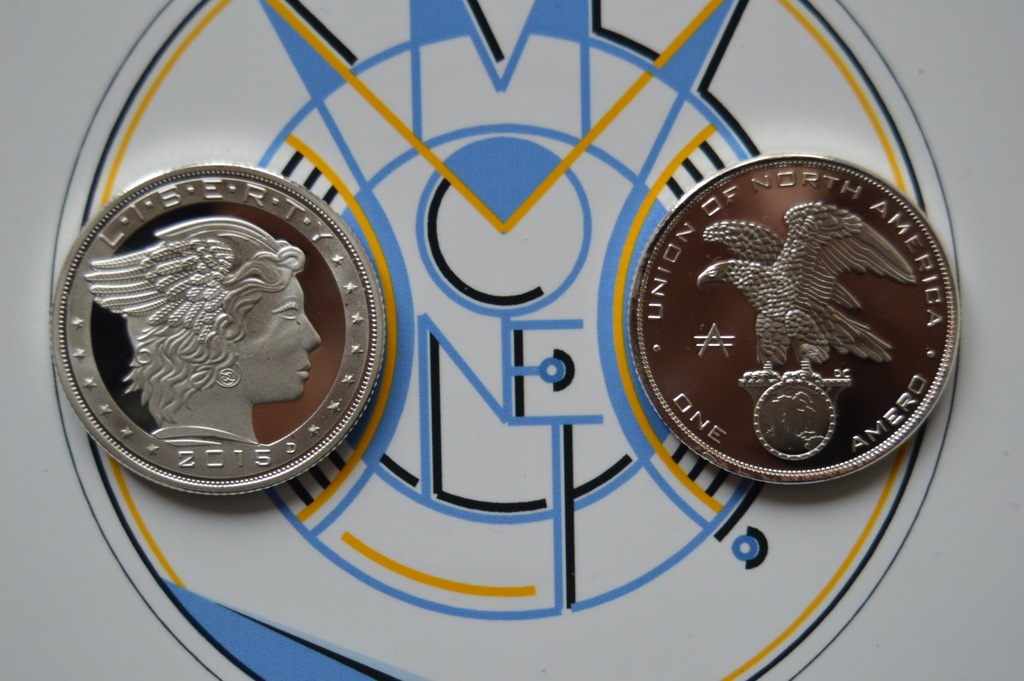 Moneta One Amero - ''Liberty'' (2015) Ag plated