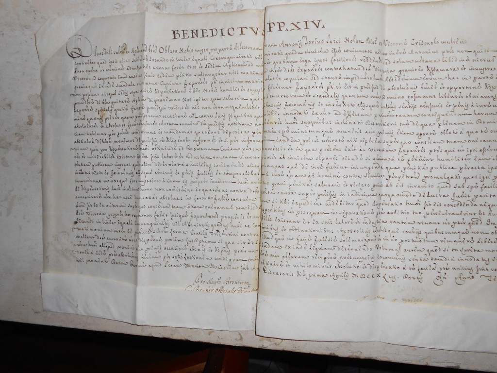 BULLA Papieza Benedykta XIV, 1746 rok