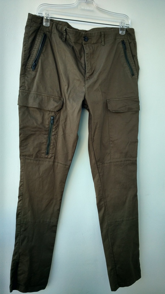 ASOS spodnie bojówki khaki W36L34