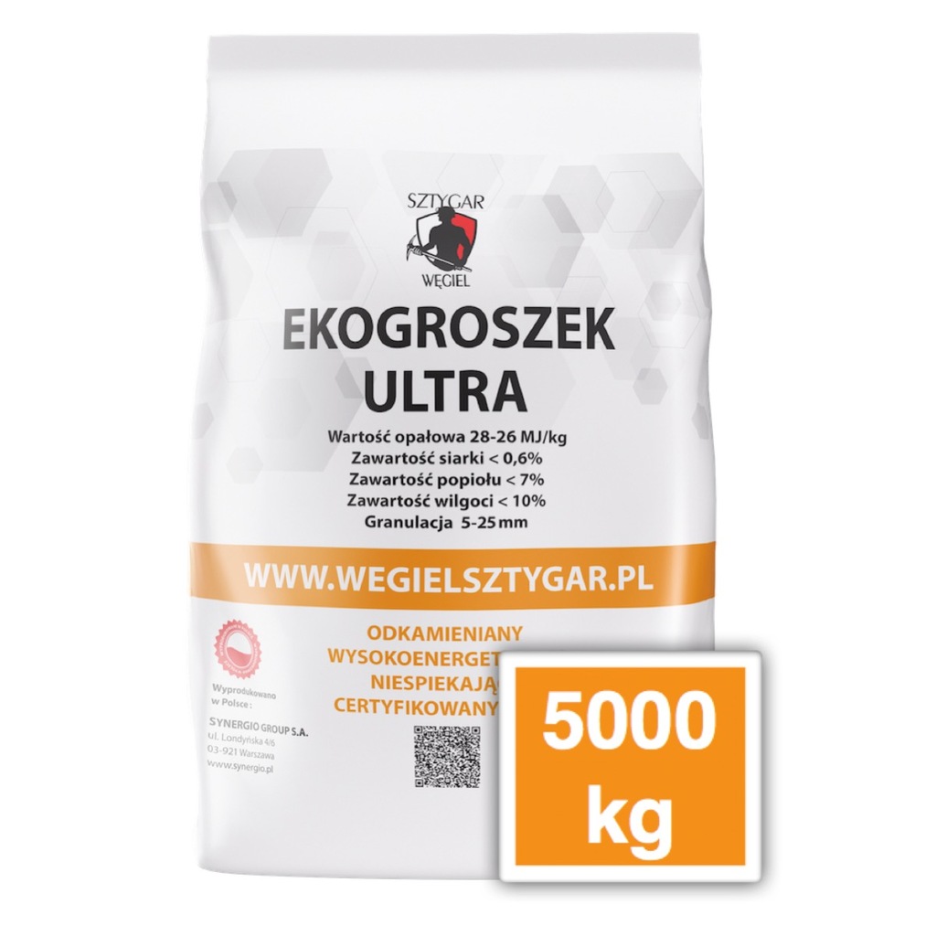 5ton Ekogroszek Sztygar PRODUCENT transport gratis