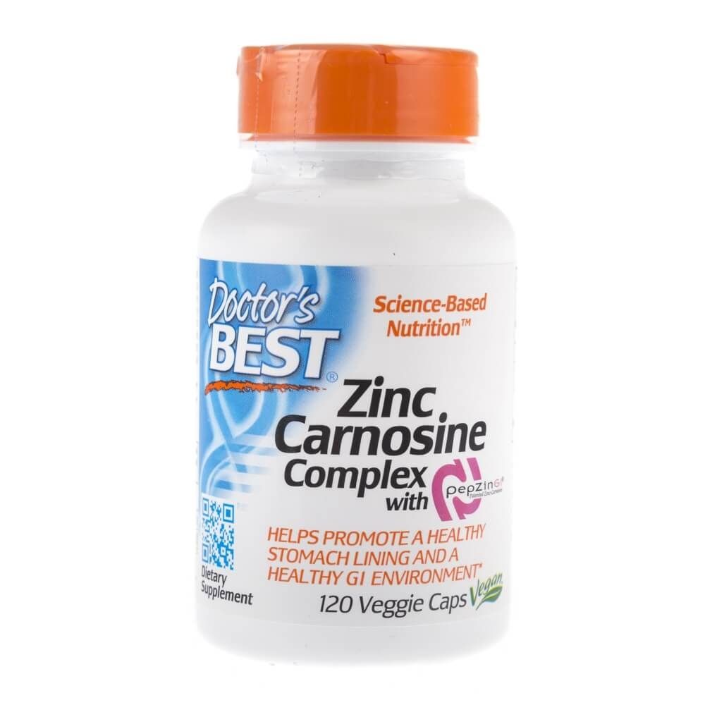 Doctor's Best Zinc CYNK Carnosine Complex 120 kap 7118603363