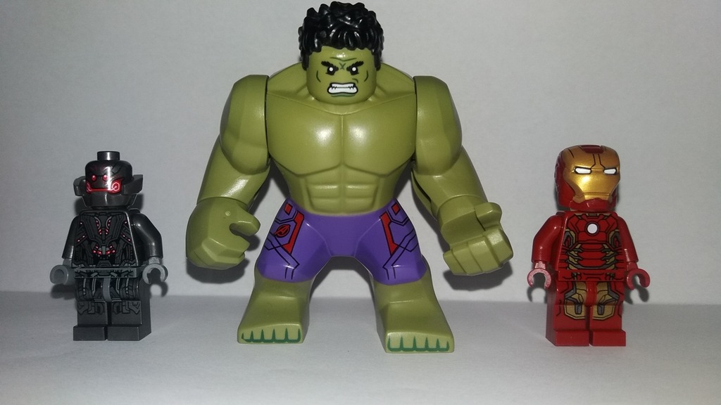 3 figurki LEGO Hulk Iron man ultron ORYGINALNE