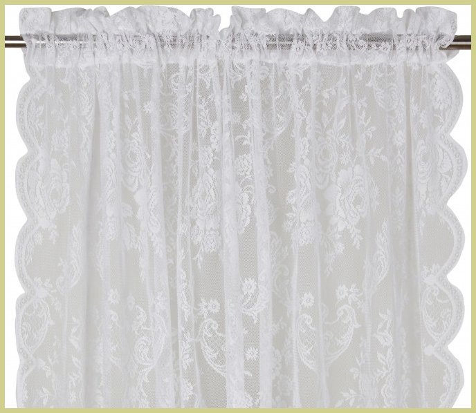 Firana Dentelle white styl francuski Belle Maison