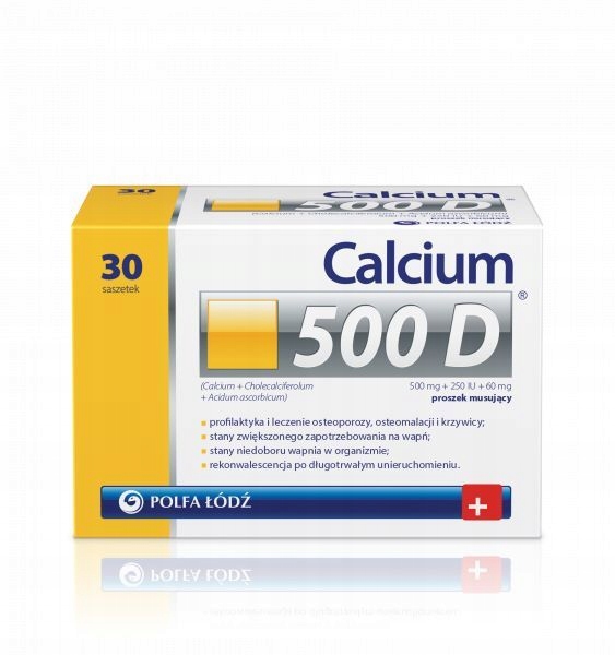 Calcium 500D proszek musujący 5,4 g 30 saszetek
