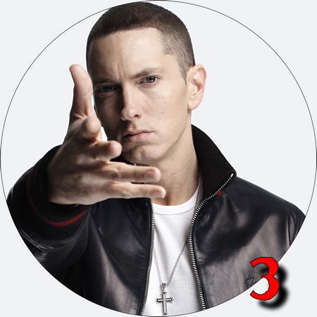 GRUBY OPŁATEK NA TORT EMINEM 20cm wzór3