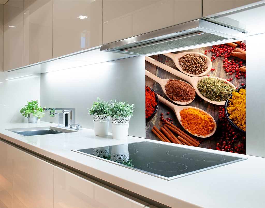 Panel kuchenny dekor grafika hartowany 40x100 72h