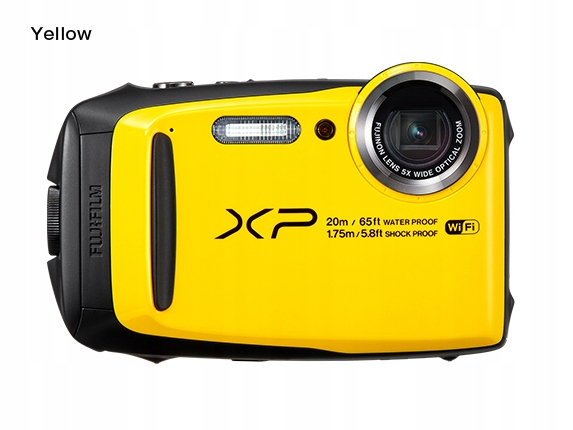 Aparat cyfrowy FujiFilm XP120 żółty wodoodporny