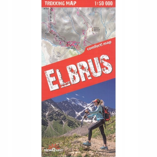 ELBRUS 1:50 000 mapa trekkingowa Trekking Map 2018