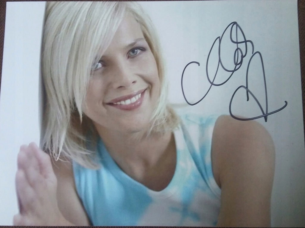 C.C. CATCH - zdjęcie z autografem 15 na 20 cm