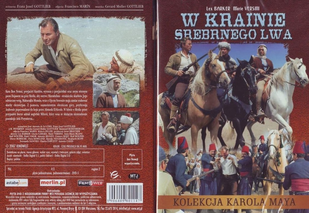 Walczyli Z Apaczami W Powieści Karola Maya WINNETOU i KOLEKCJA KAROLA MAYA ***** 8 NOWYCH DVD - 6733393014