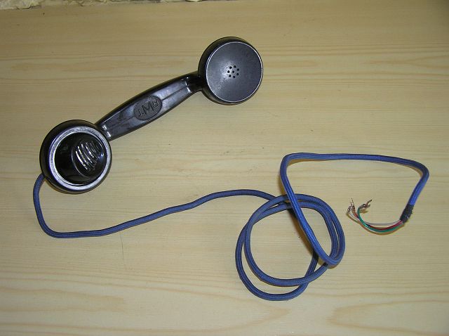 ORYGINALNA STARA SŁUCHAWKA OD TELEFONU bakelit
