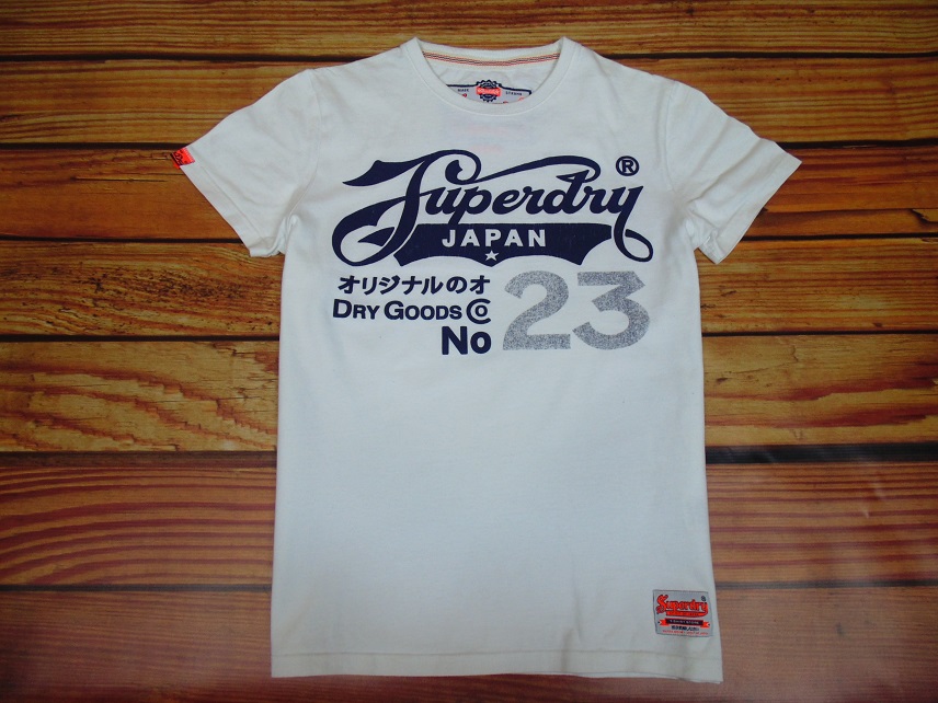 SUPERDRY JAPAN __ BIALY T SHIRT __ M