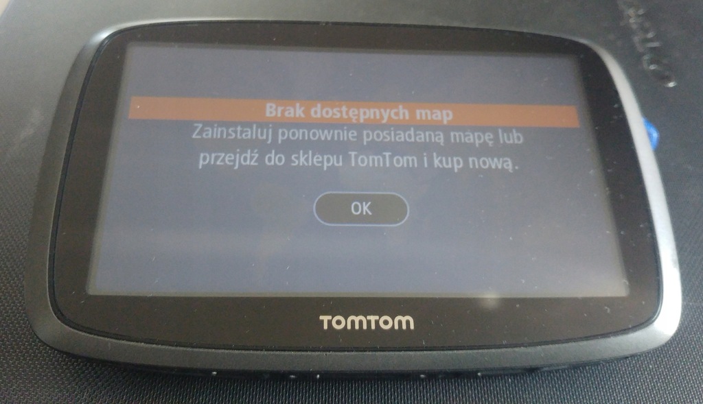 Nawigacja GPS TomTom GO 5000 brak dostępnych map 7487609339 oficjalne archiwum Allegro