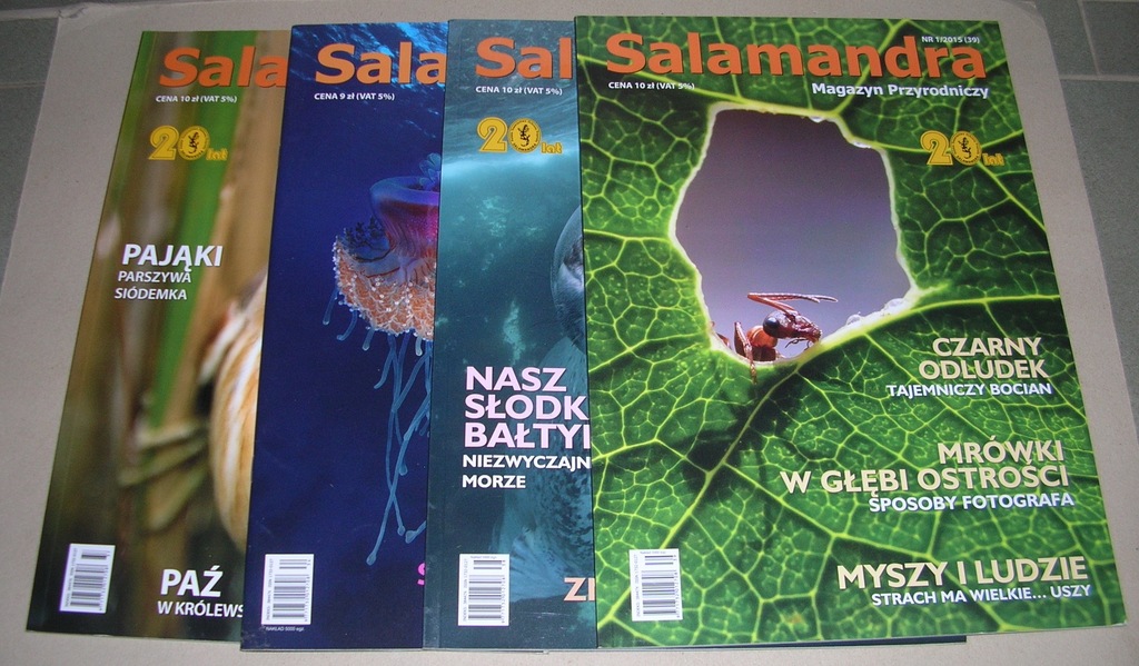 SALAMANDRA MAGAZYN PRZYRODNICZY - 4 numery