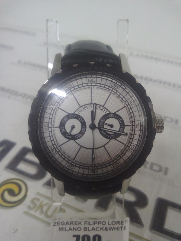 ZEGAREK FILIPPO LORETI  MILANO BLACK WHITE
