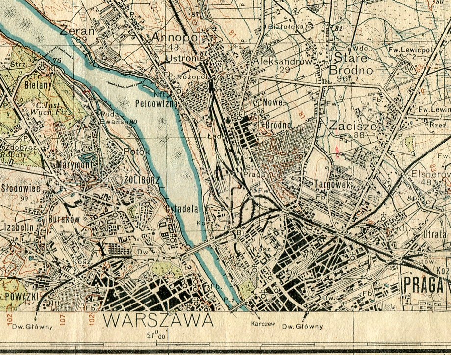 mapa warszawy wołomin WARSZAWA WOŁOMIN LEGIONOWO    mapa wojskowa   1933   7489918189 