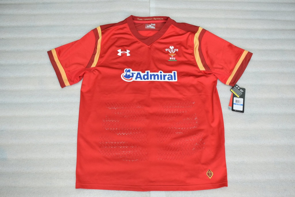 UNDER ARMOUR ADMIRAL Oficjalny T-shirt Rugby XL_