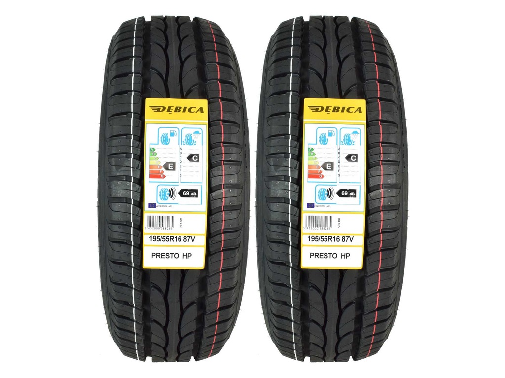 2 NOWE OPONY LETNIE 195/55R16 DĘBICA PRESTO HP