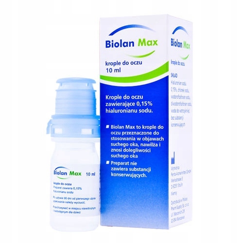 Biolan Max Nawilżające Krople do oczu 10ml